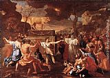 Nicolas Poussin Adoration of the Golden Calf painting